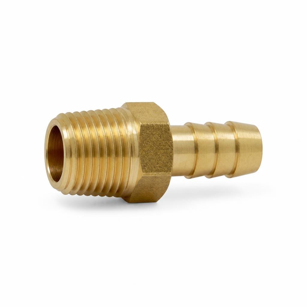 3/8"M X 5/16" BRASS SINGLE TAIL BARB