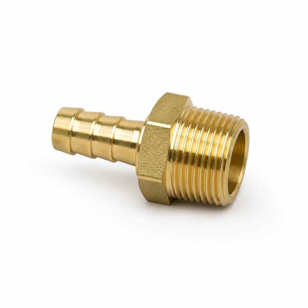3/8"M X 1/2" BRASS SINGLE TAIL BARB