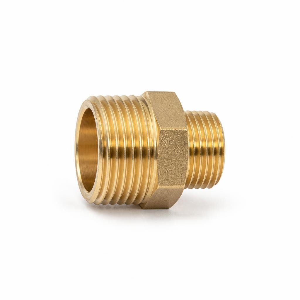 1/2" X 1/4" BRASS RED EQUAL NIPPLE