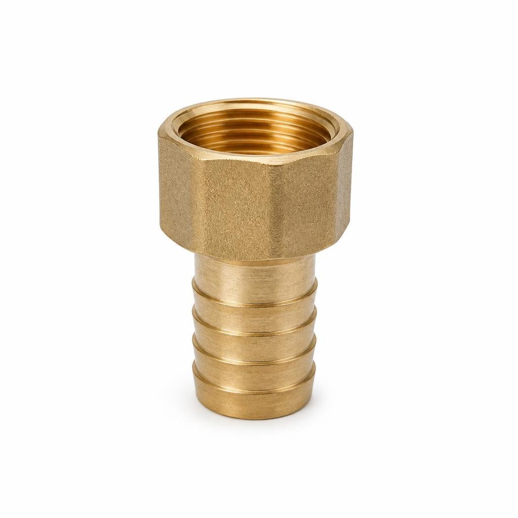 1/2" X 6MM BRASS INSIDE THREAD HOSE JOINT
