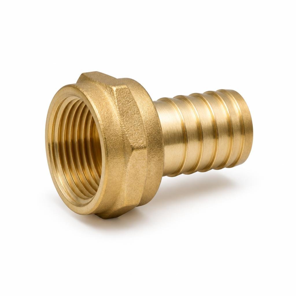 1/2" X 14MM BRASS INSIDE THREAD HOSE JOINT