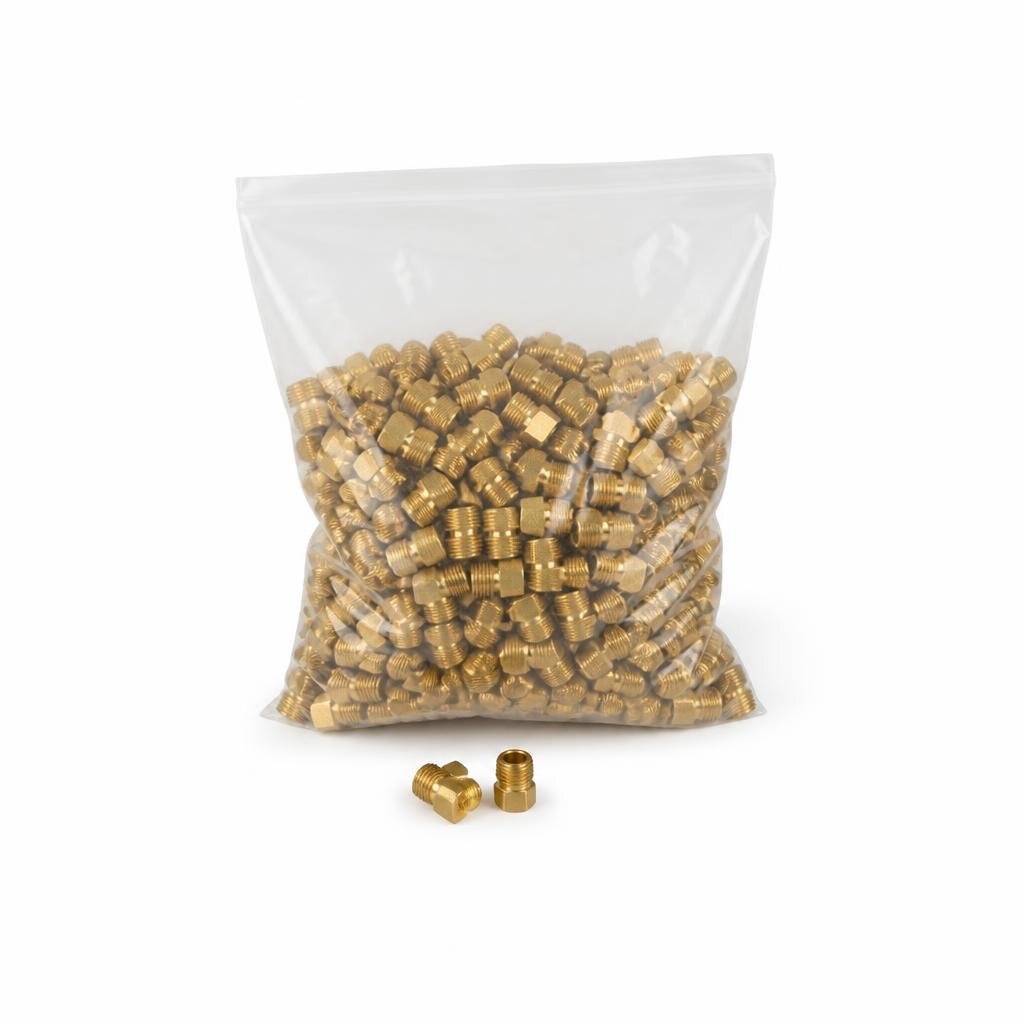 AIRGAS 1/4" (6MM) BRASS CONNECTOR (100PCS/PKT)