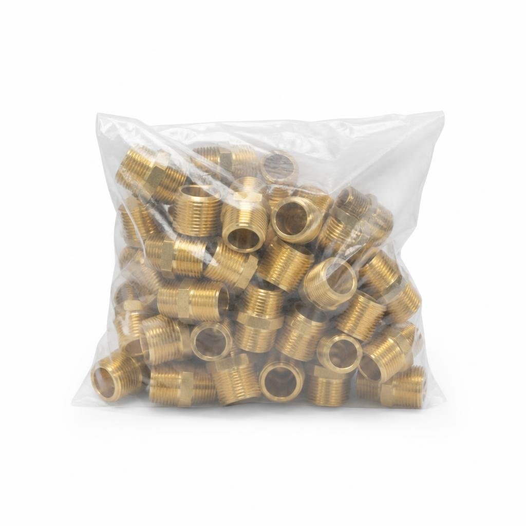 AIRGAS 1/2" (13MM) BRASS CONNECTOR (100PCS/PKT)