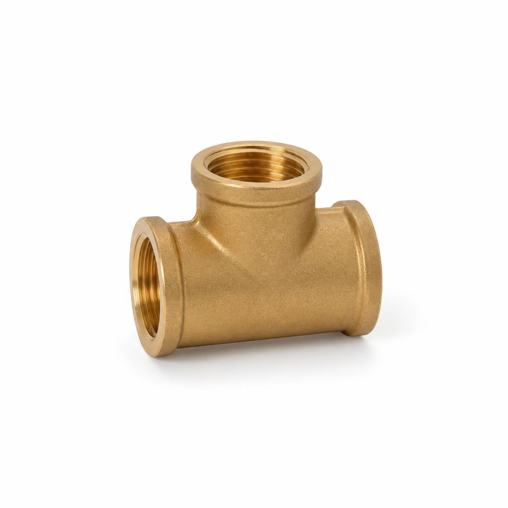 CITY 1/2" BRASS TEE