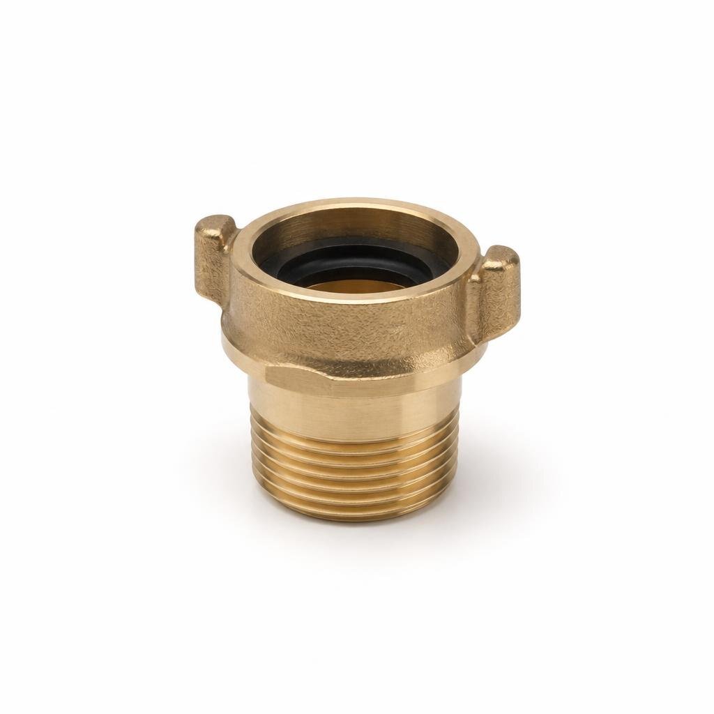 188-B BIB TAP TO WATER FILTER ADAPTOR - BRASS OUTSIDE THREAD