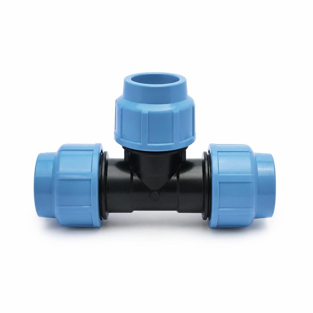 PE-T-08-0 8MM UNION TEE FITTING