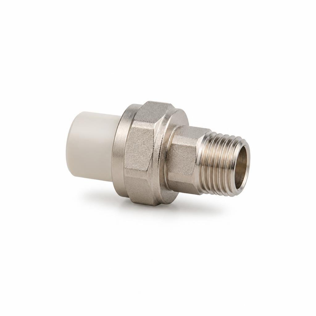 PC-16-04 16MM X 1/2" UNION STRAIGHT MALE FITTING