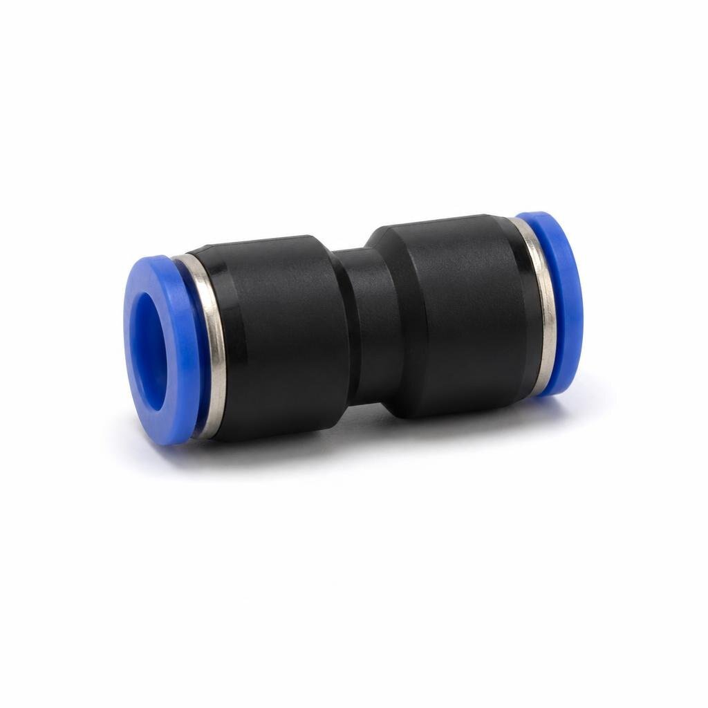 PU-08-08 8MM X 8MM UNION STRAIGHT PNEUMATIC FITTING