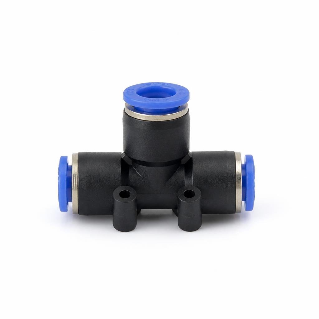 PE-04-04 4MM X 4MM UNION TEE PNEUMATIC FITTING
