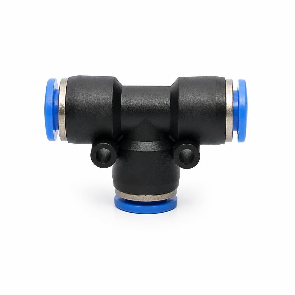 PE-06-06 6MM X 6MM UNION TEE PNEUMATIC FITTING
