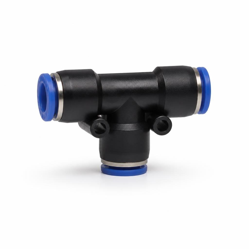 PE-16-16 16MM X 16MM UNION TEE PNEUMATIC FITTING