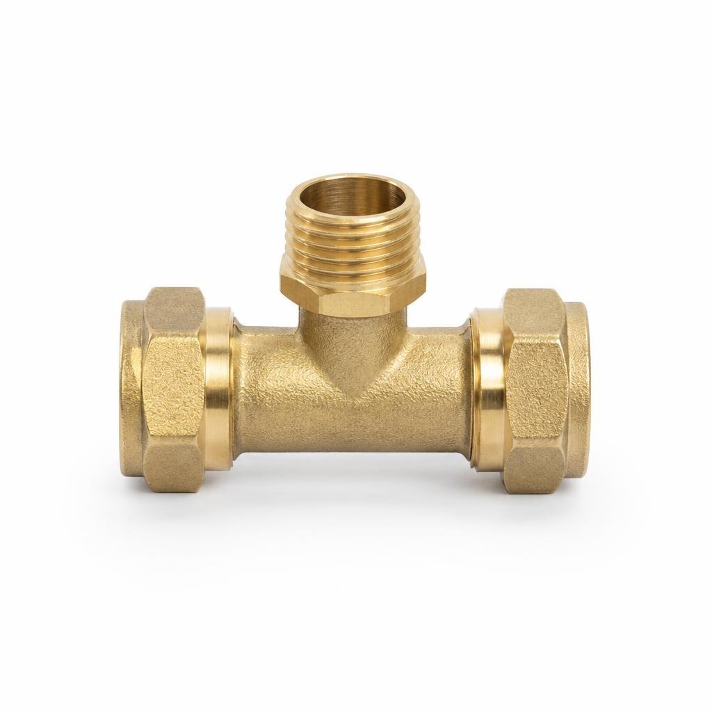15MM COMPRESSION TEE C X MI