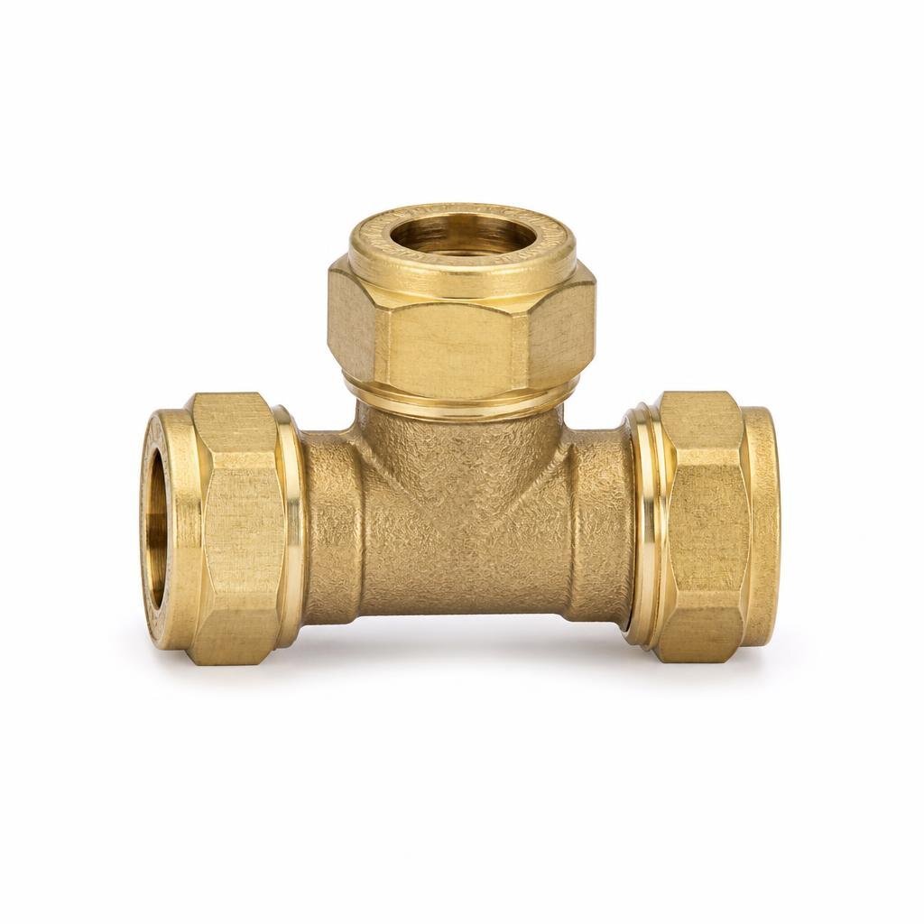 22MM COMPRESSION TEE C X MI