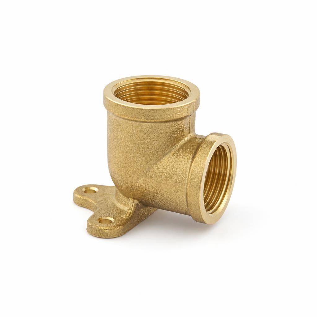 6131 1/2" X 1/2" BRASS BRACKET ELBOW (F/F)