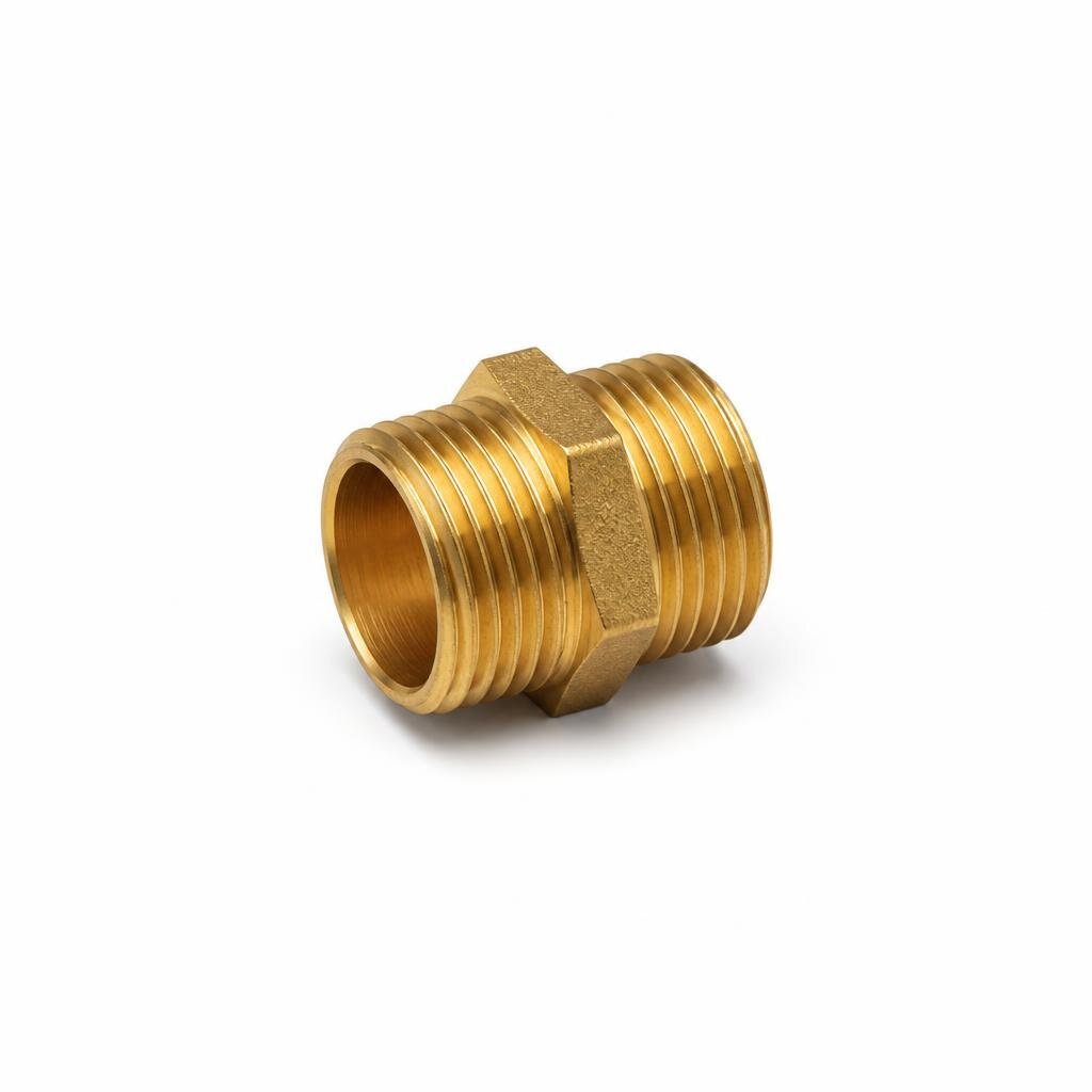 6301 1/2" X BRASS NIPPLE