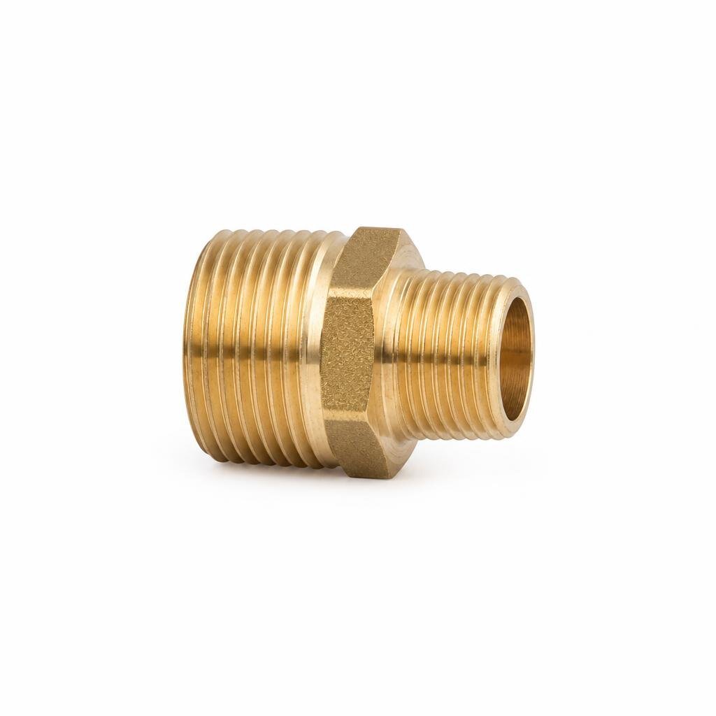6311 1/2" X 3/4" BRASS REDUCING NIPPLE