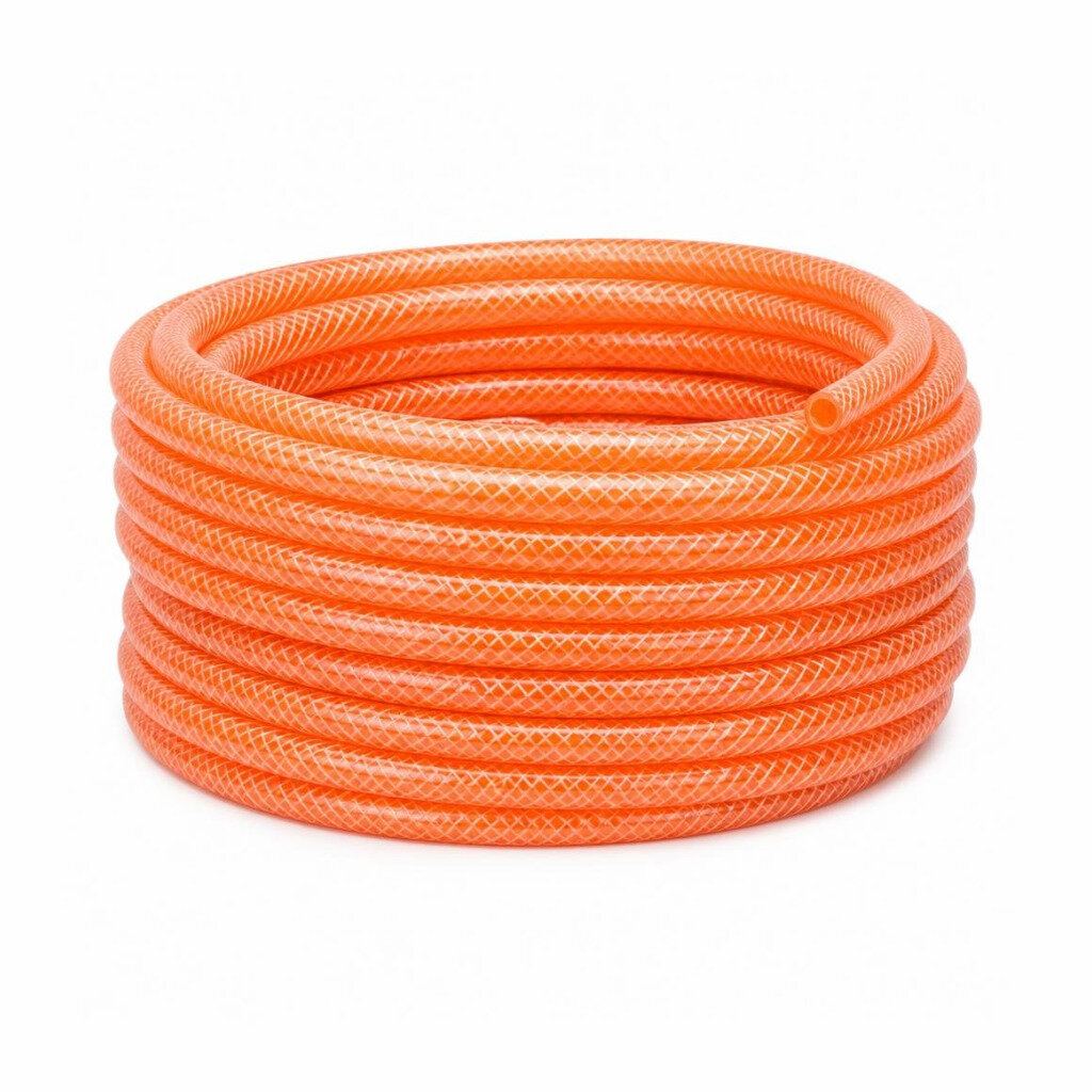 KLAS 10.0MM (3/8") ORANGE PVC BRAIDED HOSE (AIR HOSE)