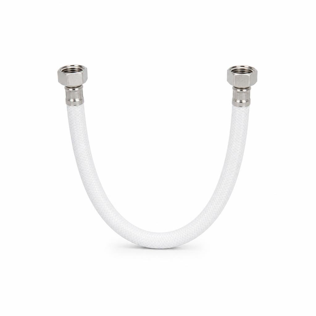 S-LINE 16" S/S NUT FLEXIBLE HOSE WHITE