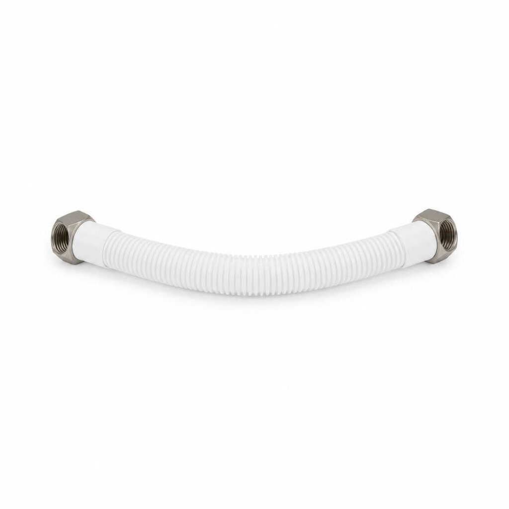 S-LINE 10" S/S NUT FLEXIBLE HOSE WHITE