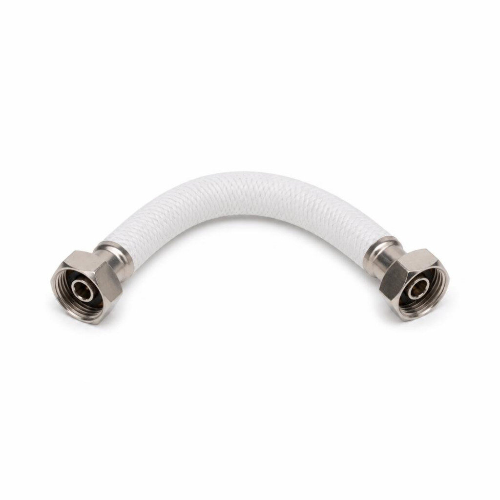 S-LINE 12" S/S NUT FLEXIBLE HOSE WHITE