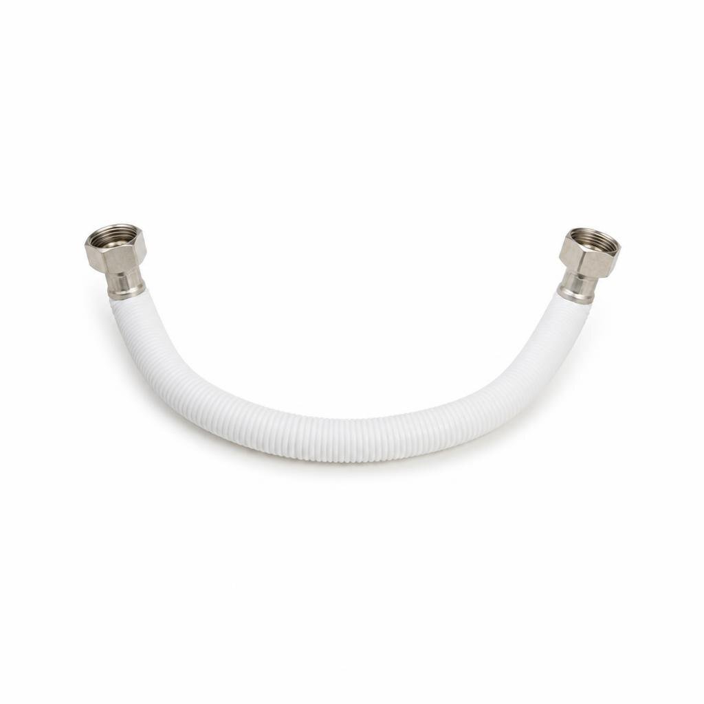 S-LINE 48" S/S NUT FLEXIBLE HOSE WHITE