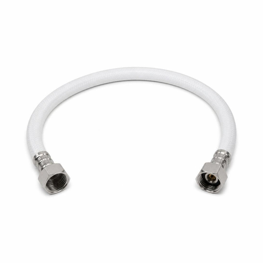 S-LINE 20" S/S NUT FLEXIBLE HOSE WHITE