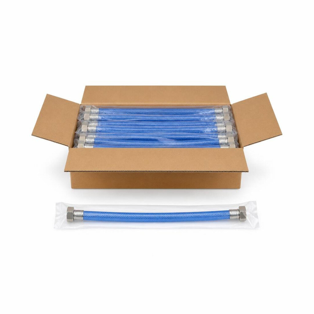 M-KARYON 16" FLEXIBLE PRESSURE HOSE - BLUE  (10PCS/PKT,150PCS/CTN)