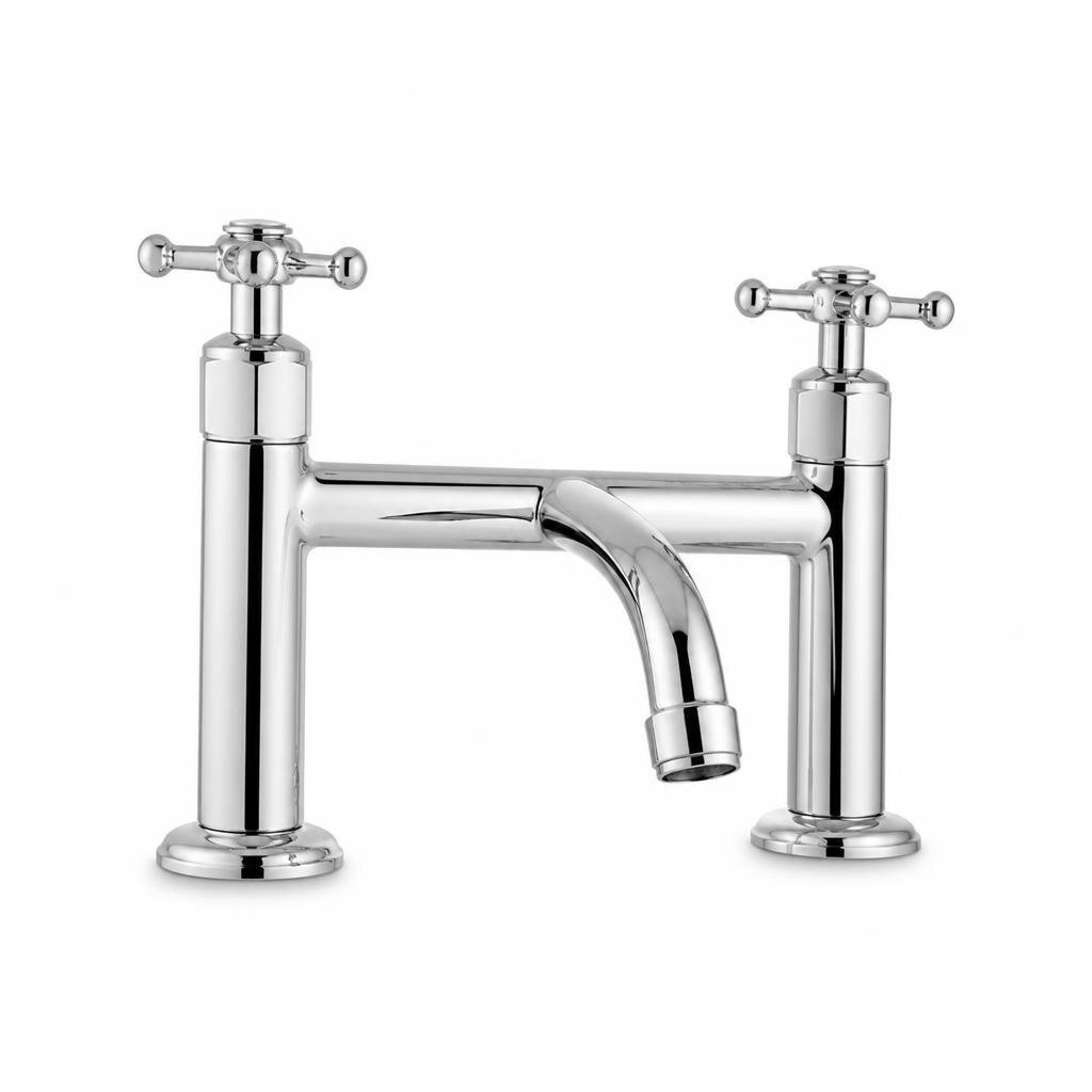 OUTAI OT-34046 DOUBLE PILLAR-MOUNTED SINK COLD TAP