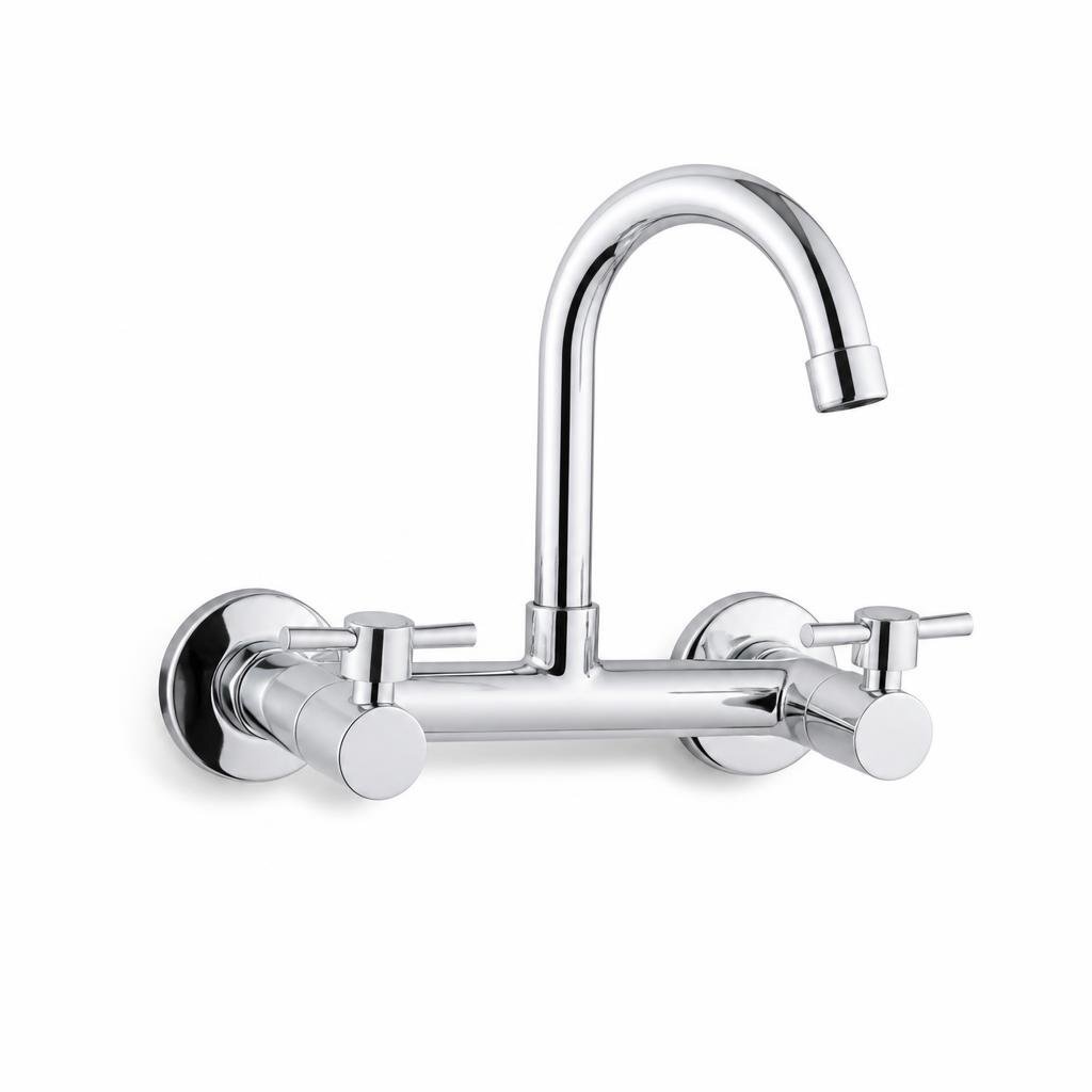 OUTAI OT-34047 DOUBLE WALL-MOUNTED SINK COLD TAP