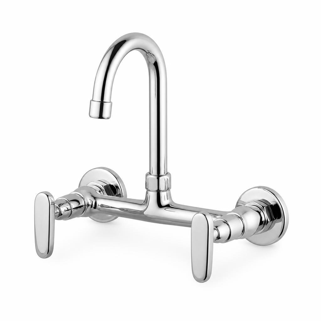 OUTAI OT-34053 DOUBLE WALL-MOUNTED SINK COLD TAP