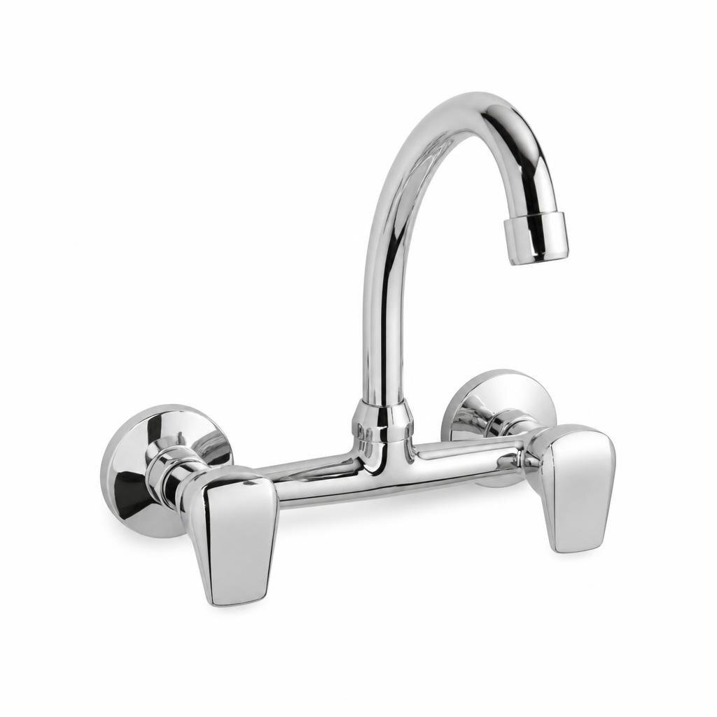 OUTAI OT-34059 DOUBLE WALL-MOUNTED SINK COLD TAP
