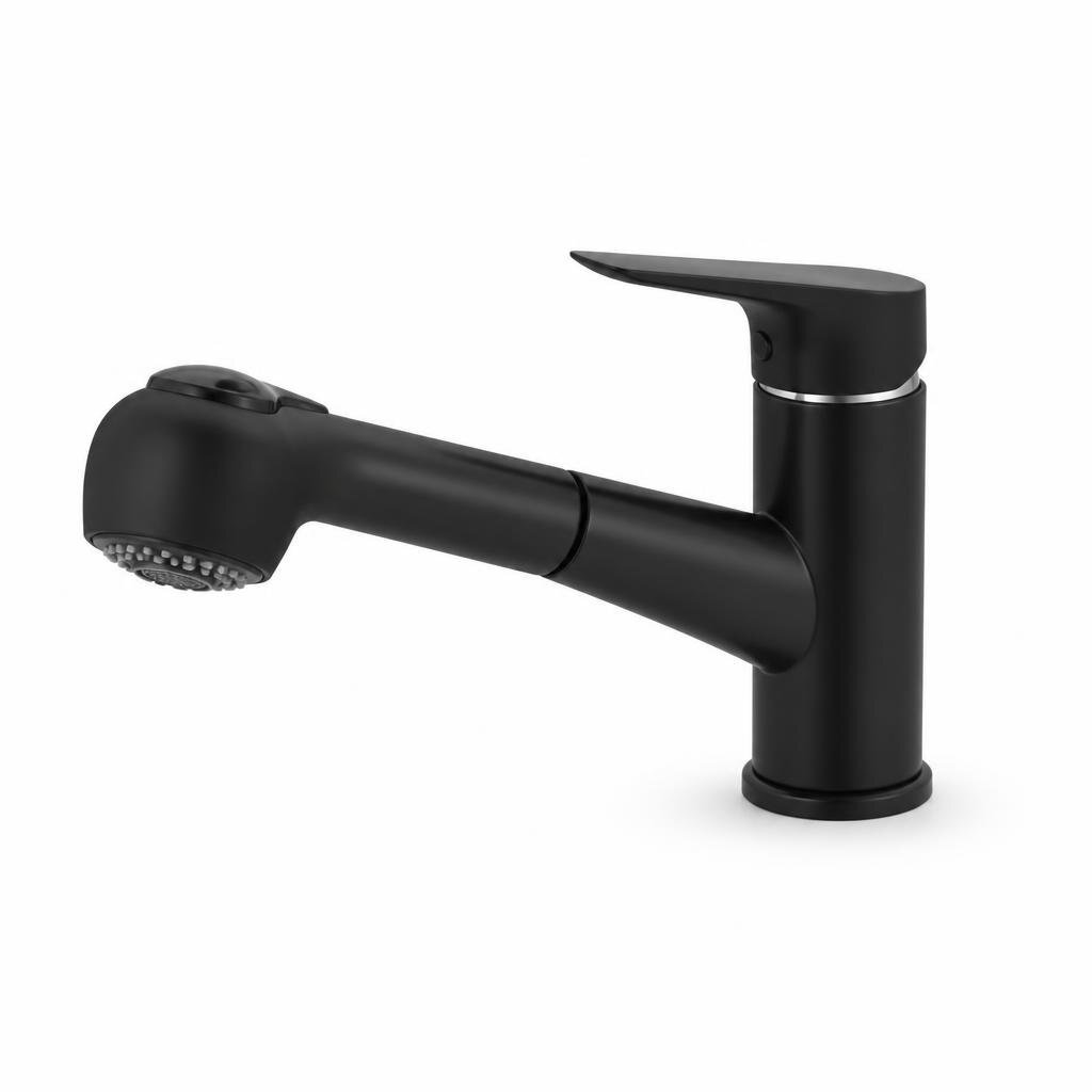 OUTAI OT-84091BK PULL-OUT BASIN MIXER