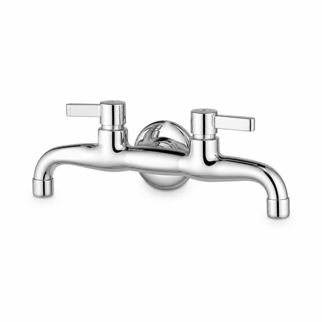 OUTAI OT-34113 DOUBLE SPOUT WALL-HUNG SINK TAP