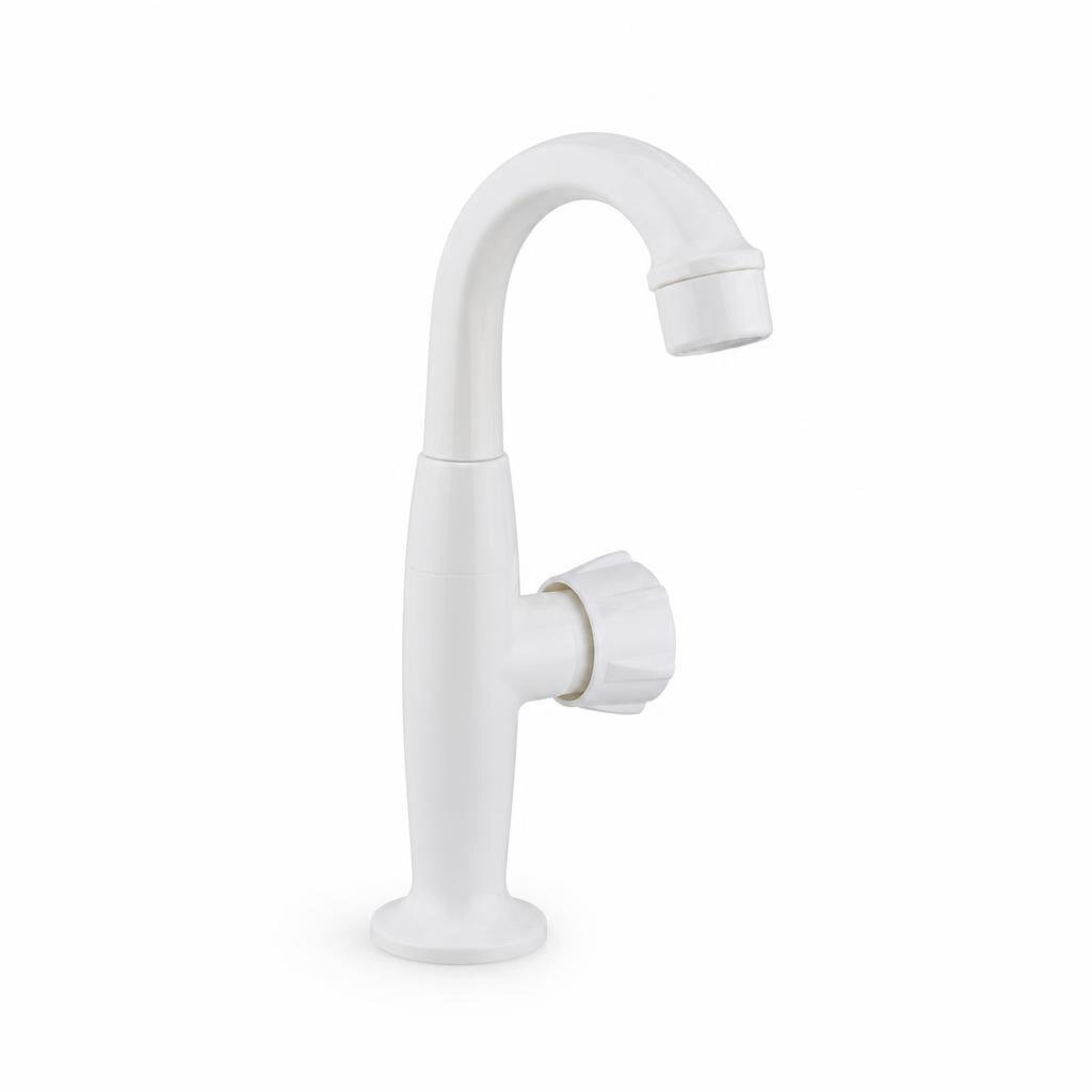 MARK 2 12001-K PP WHITE COLOUR PILLAR SINK TAP