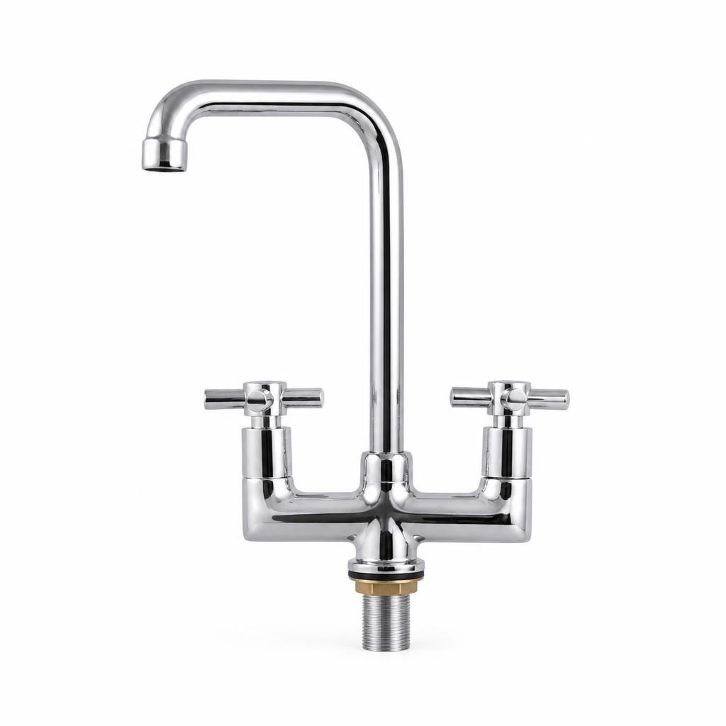 S-LINE TW2113NT TWIN HEAD PILLAR SINK TAP