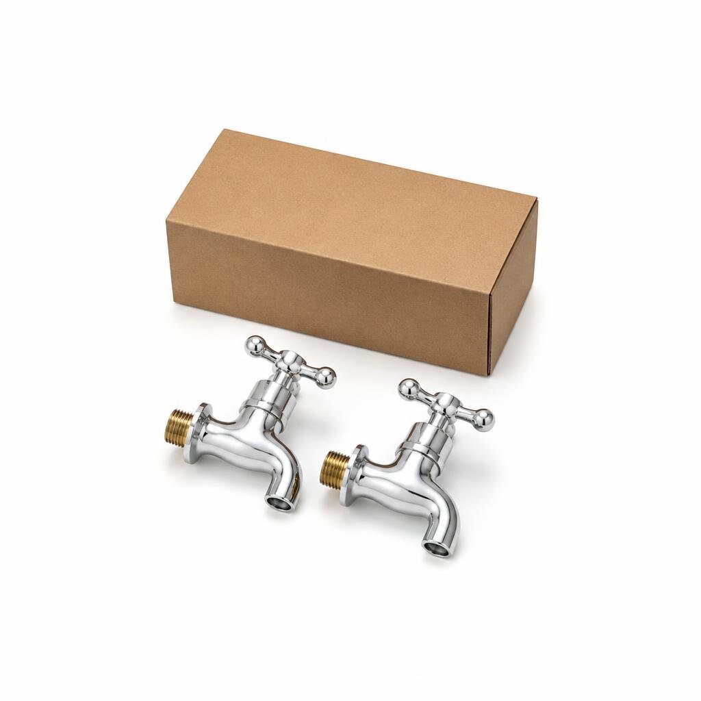 NIETZ/ALENO AK-721 PILLAR SINK TWIN COLD TAP - 2PCS/BOX
