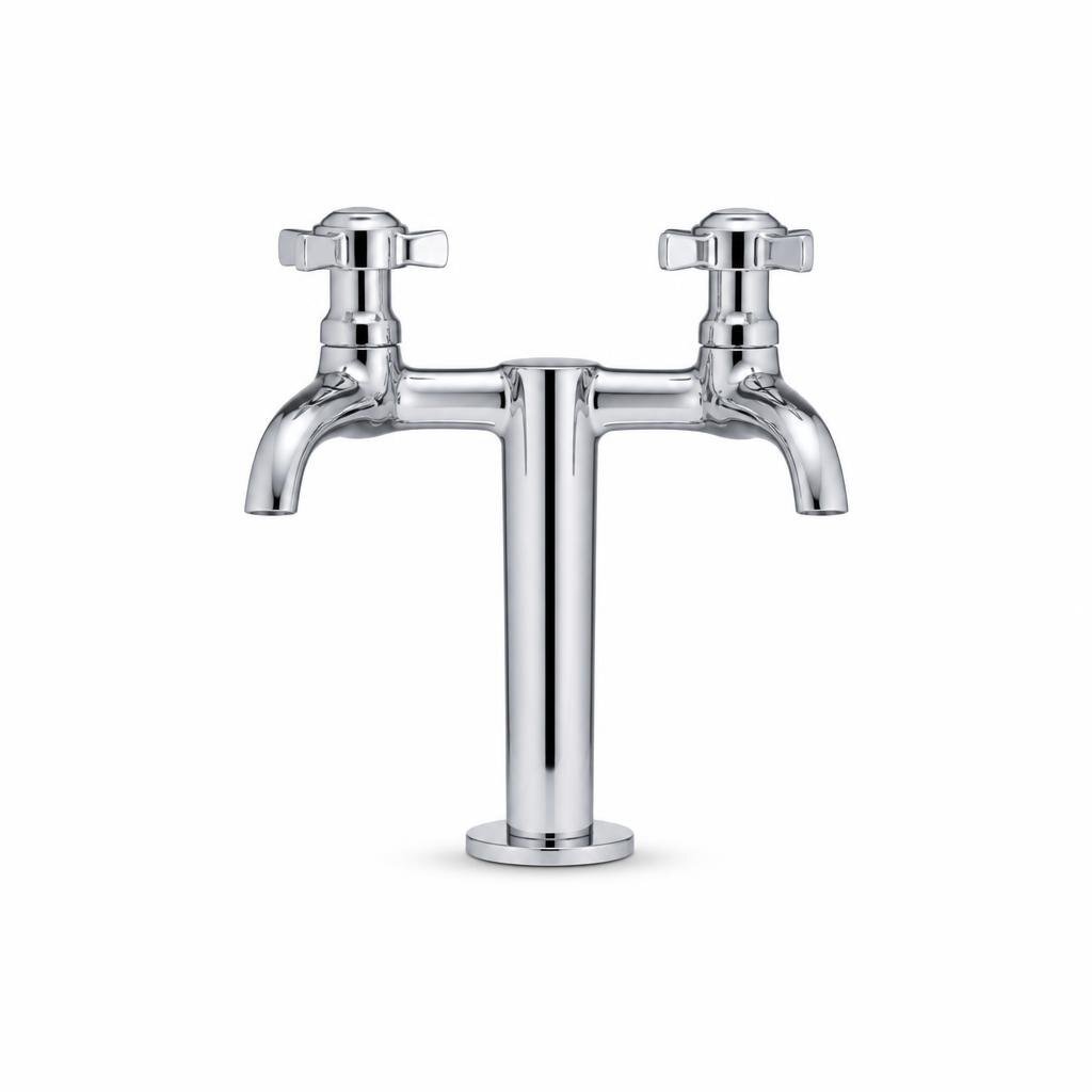 ALENO AK-751 PILLAR SINK TWIN COLD TAP