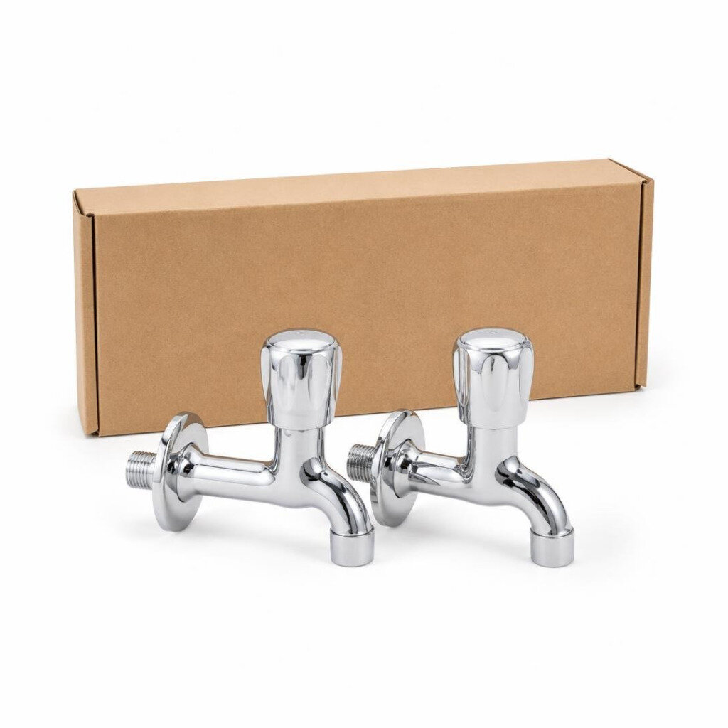 NIETZ/ALENO AK-722 WALL SINK TWIN COLD TAP - 2PCS/BOX