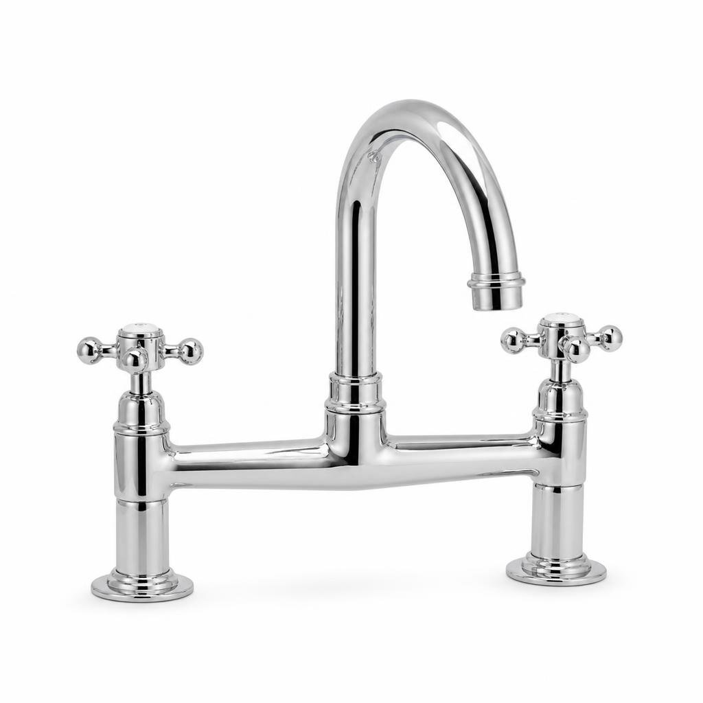 ELISE EP2A 665 1/2" DOUBLE PILLAR SINK TAP