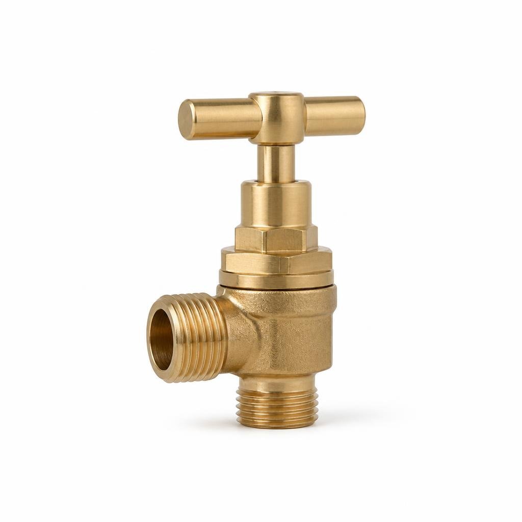 ELISE 1/2" BRASS 15MM ANGLE VALVE