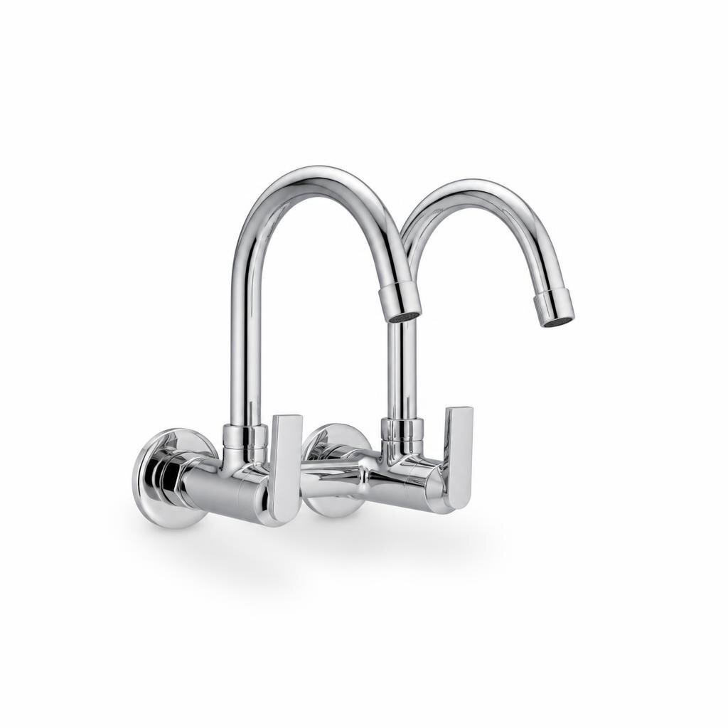 NTR 1011W TWIN ARC WALL SINK TAP