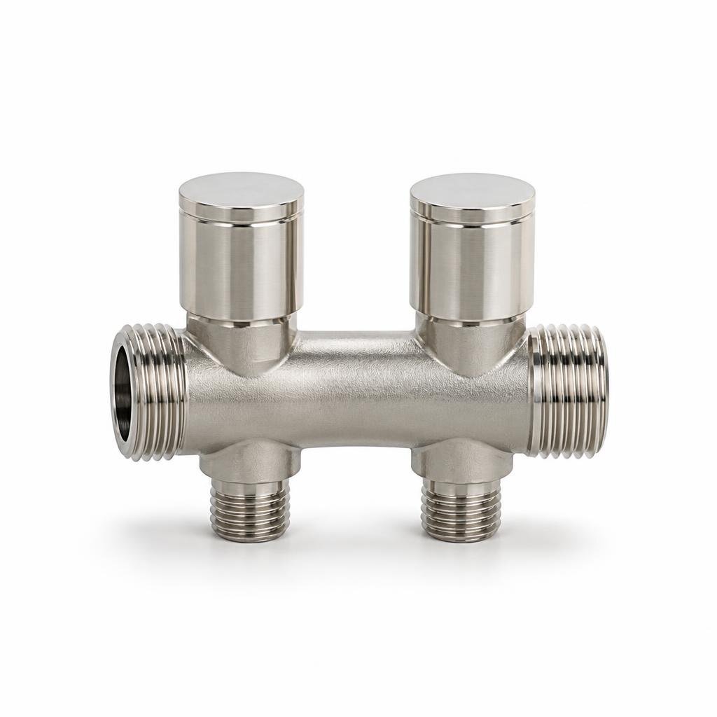 ELISE EAV903 1/2" SUS304 S/S DOUBLE OPEN ANGLE VALVE