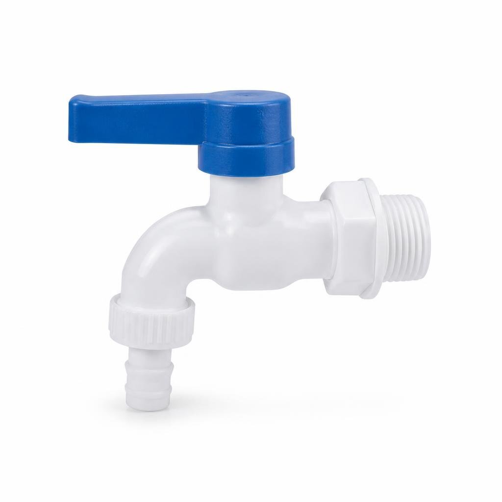 MARKSMAN 3029 1/2" PVC BIB TAP WITH NOZZLE
