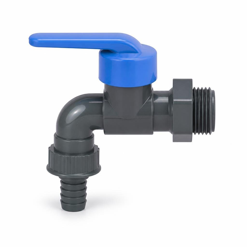 CZS 01 1/2" PVC BIB TAP WITH HOSE LOCKING