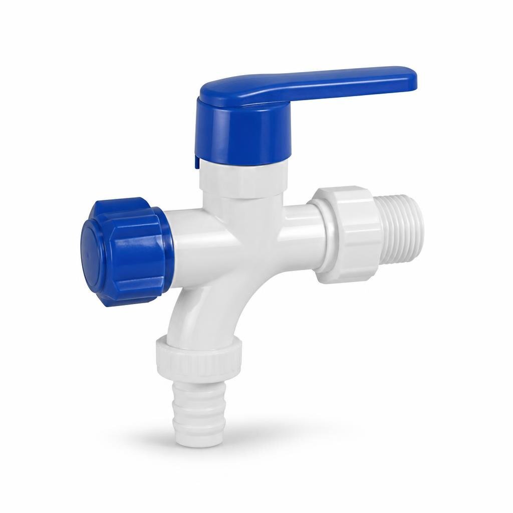 SY 15MM PVC 2WAY BIB TAP