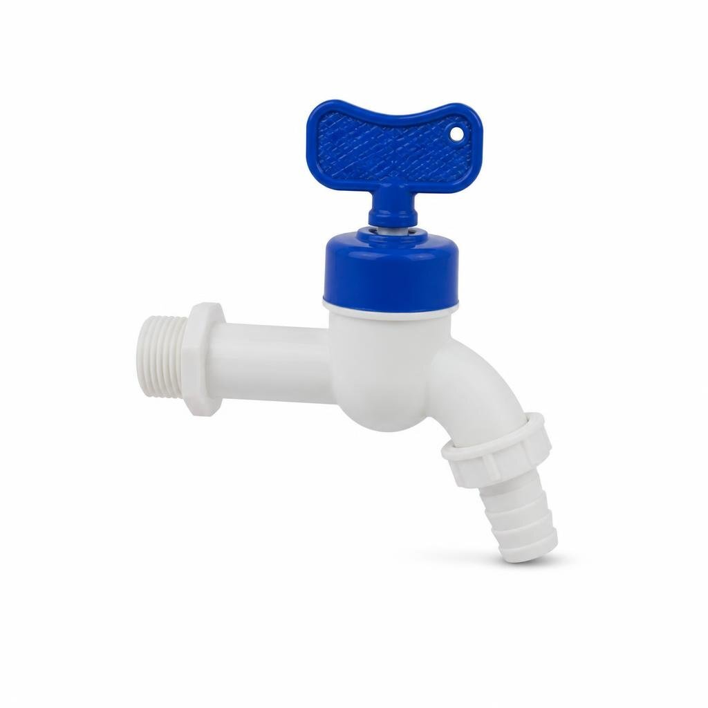 15MM PVC BIB TAP - BALL TYPE WITH KEY