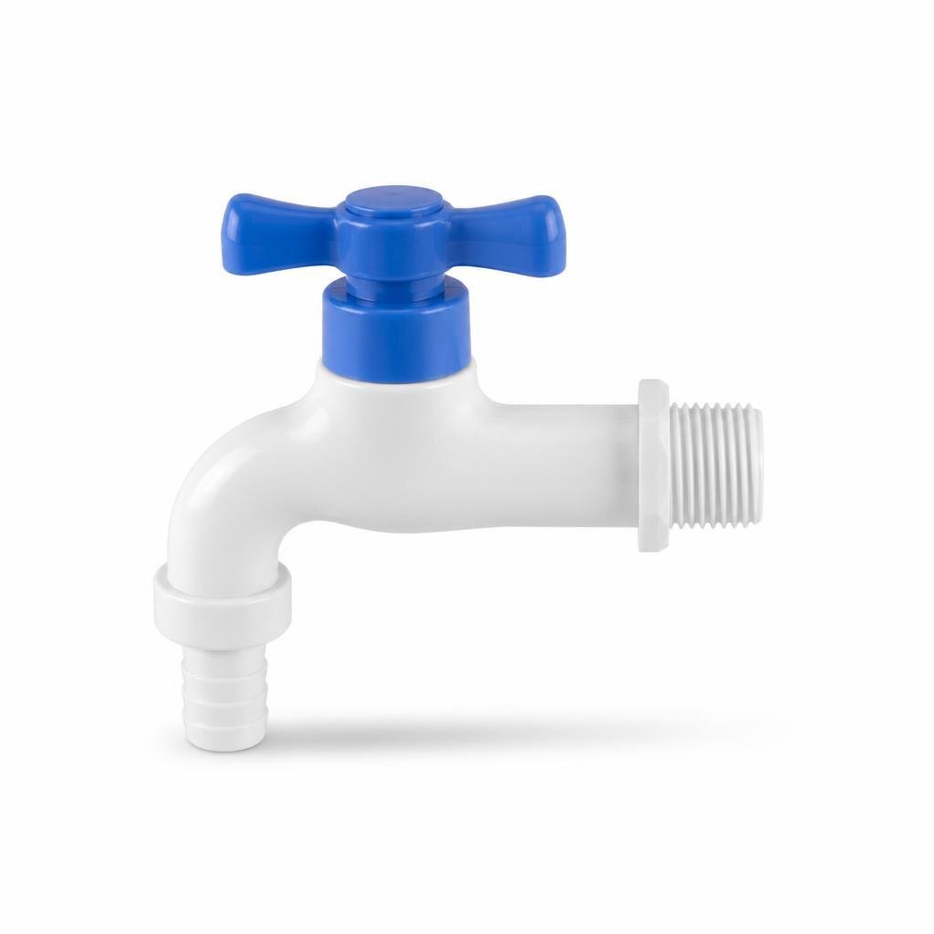 15MM PVC BIB TAP - HART HANDLE