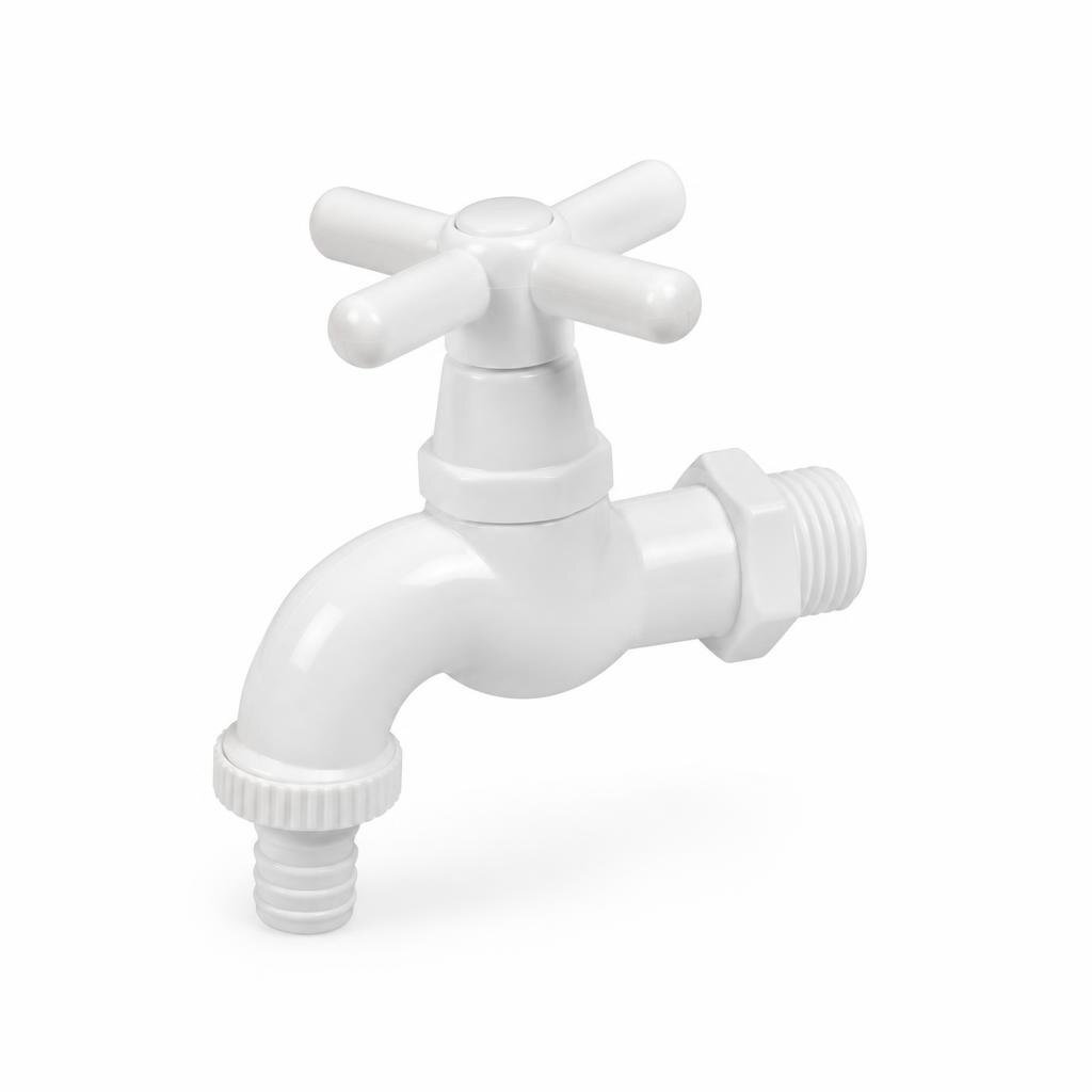 WATERTEC FBT-X0301 15MM PVC BIB TAP (X HANDLE)