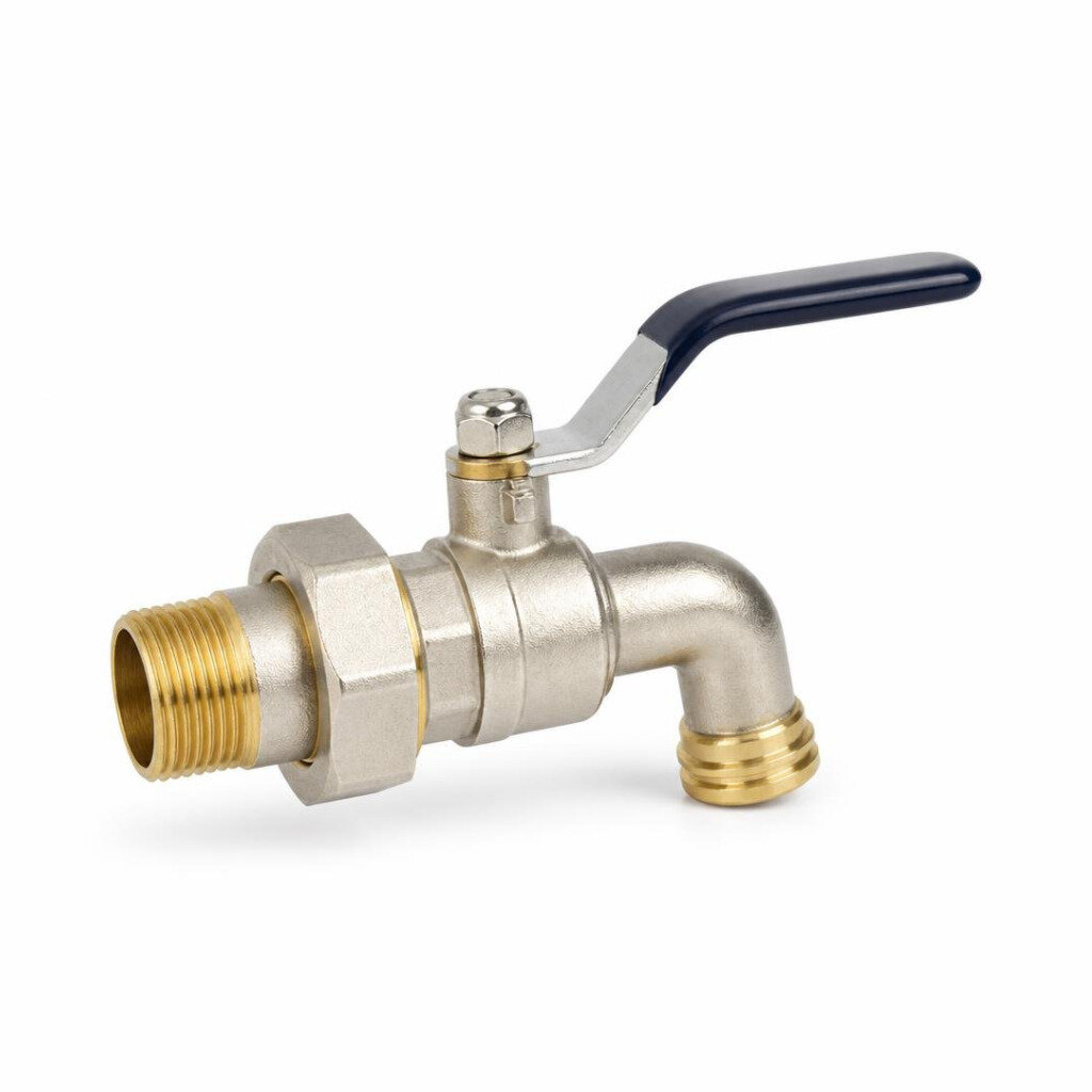 ALENO AK-22 BRASS NICKEL UNION BALL TAP