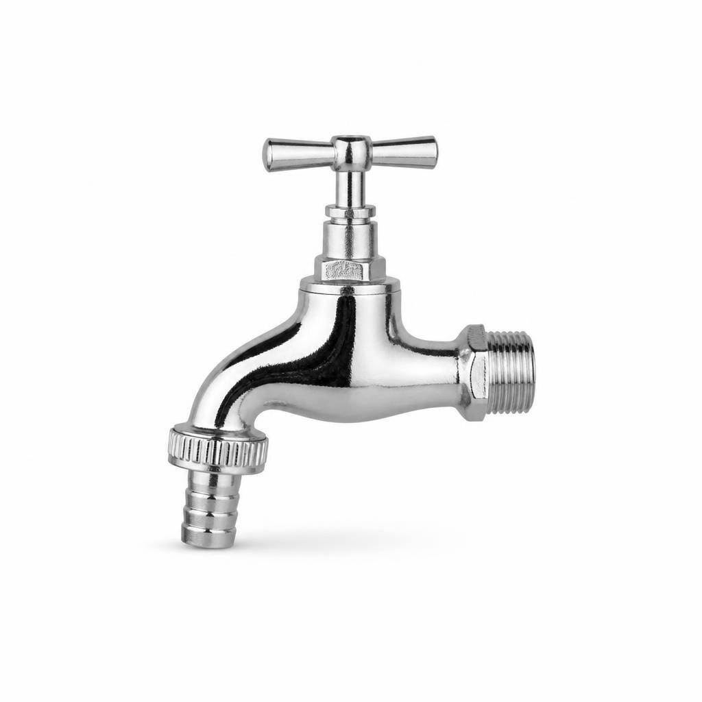 FADONI FD18 15MM CHROME BRASS GARDEN TAP